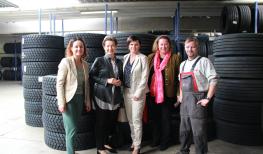 Gabi Heinisch-Hosek, Conny Ecker, Karin Dollinger, Tanja Kreer bei Quehenberger 